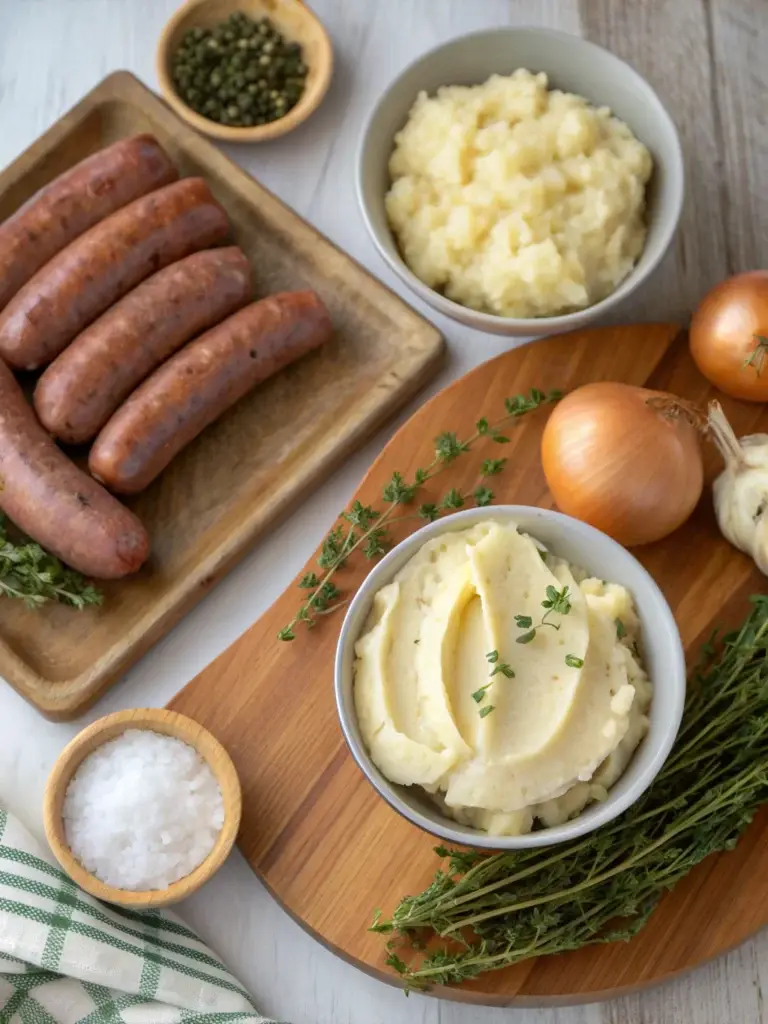 BANGERS AND MASH recipe
