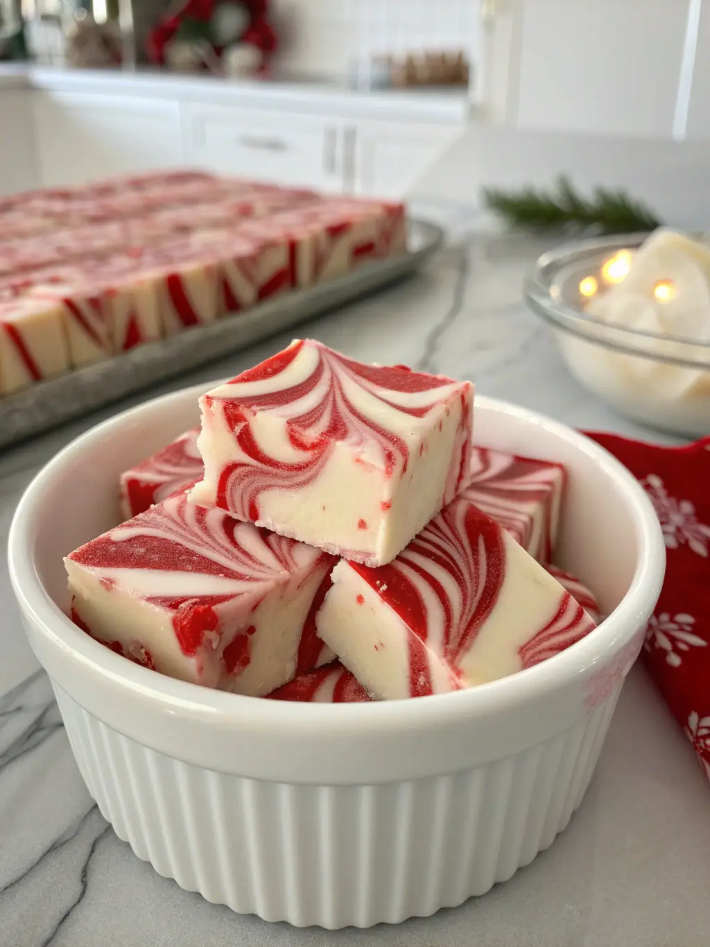 Candy Cane Fudge
