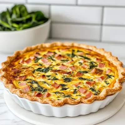 Delicious Sheet-Pan Ham & Spinach Quiche Recipe – Easy & Perfect for Brunch