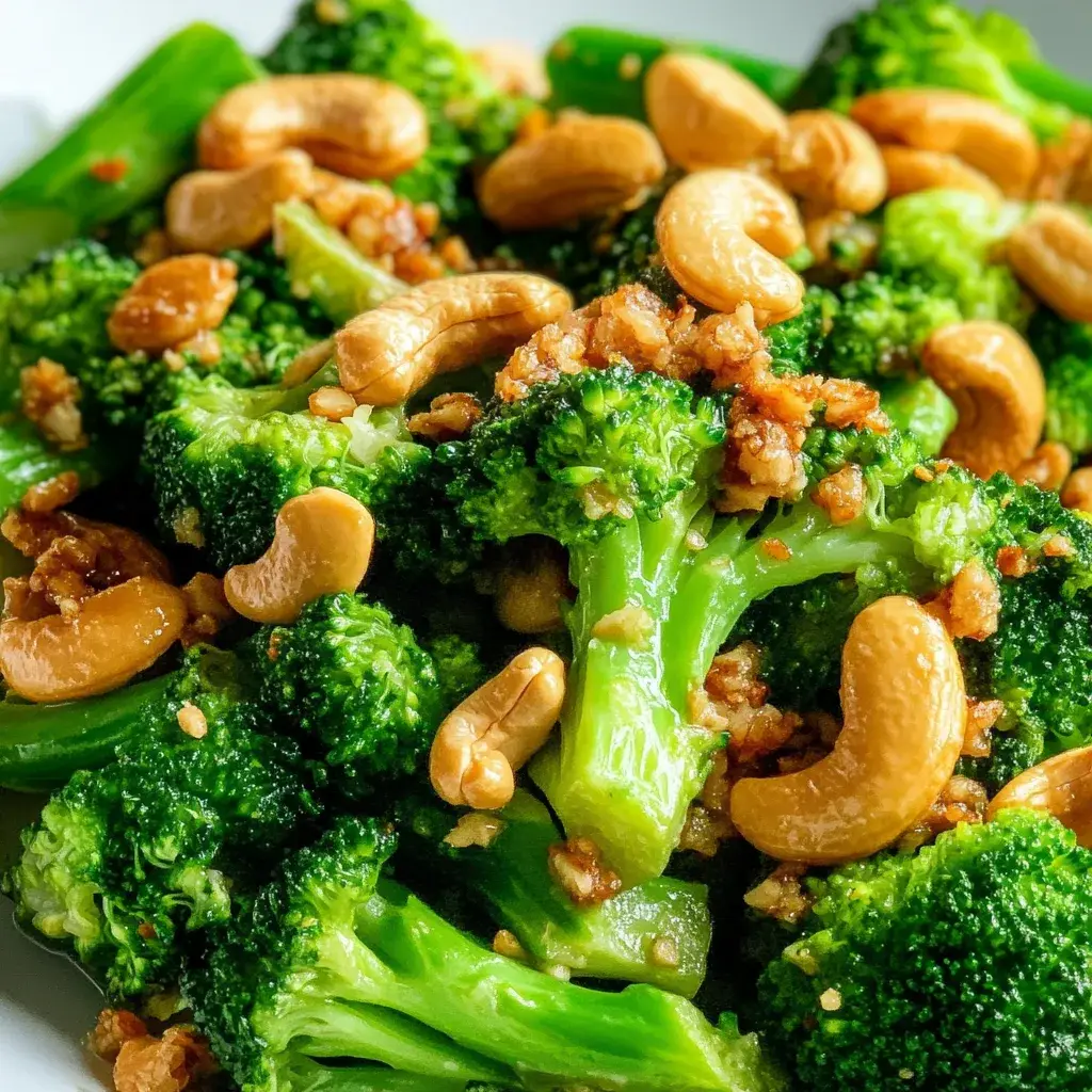 Delicious Broccoli with Garlic Butter and Cashews Recipe | Easy & Healthy Side Dish