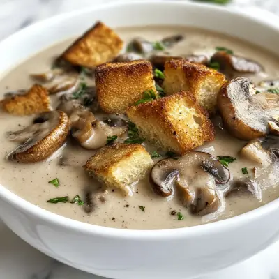 Quick and Easy Creamy Mushroom Soup Recipe | Delicious & Comforting