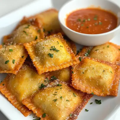 Delicious Cheese-Filled Toasted Ravioli Recipe | Crispy & Cheesy Appetizer