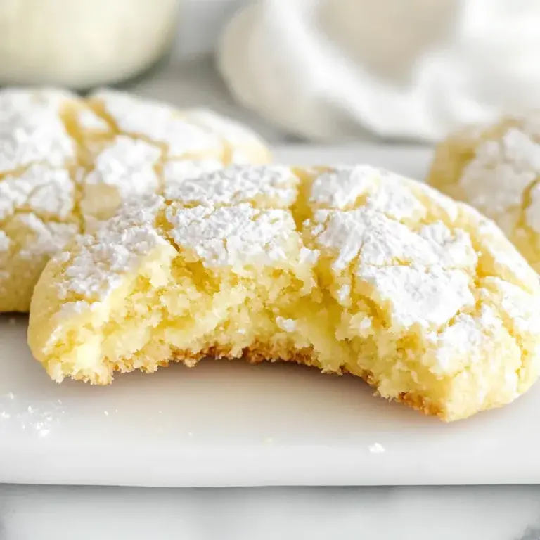 Delicious Lemon Crinkle Cookies Recipe – Easy, Soft & Zesty Treats