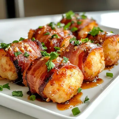 Irresistible Bacon Wrapped Tater Tot Bombs Recipe | Crispy & Cheesy Snack Ideas