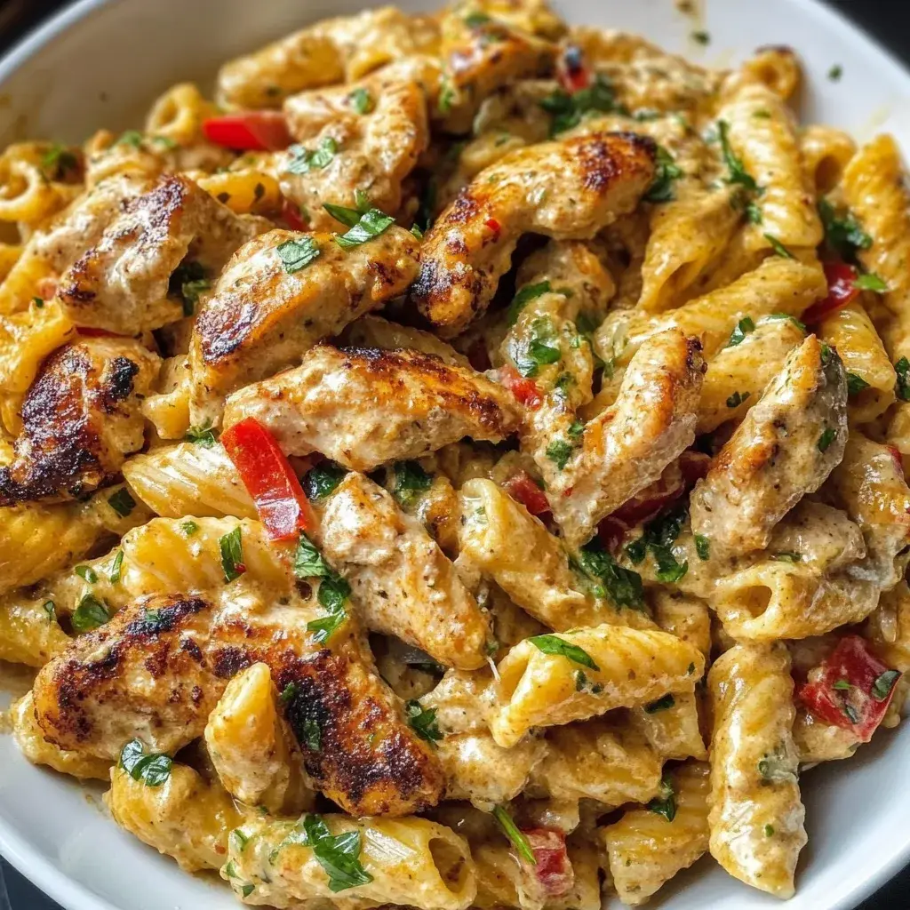 Creamy Rasta Pasta with Jerk Chicken Recipe | Spicy Caribbean Delight