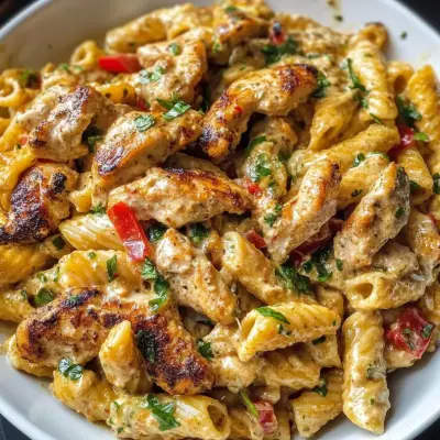 Creamy Rasta Pasta with Jerk Chicken Recipe | Spicy Caribbean Delight