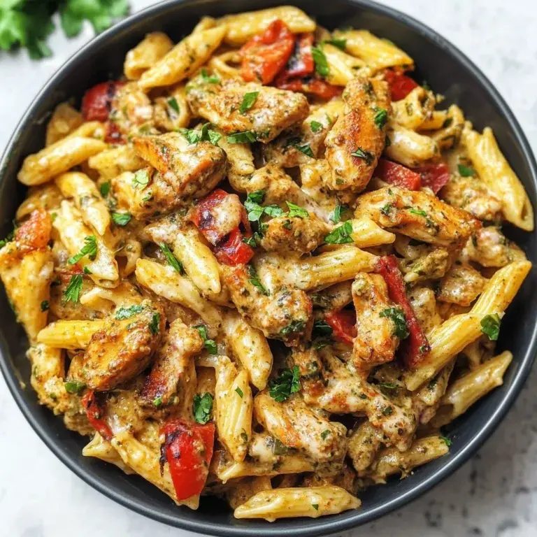 Creamy Rasta Pasta with Jerk Chicken Recipe | Spicy Caribbean Delight