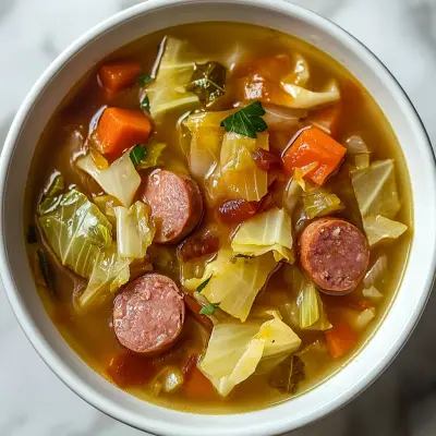 Crockpot Kielbasa & Cabbage Soup Recipe with Apple Cider Vinegar – Easy Slow Cooker Meal