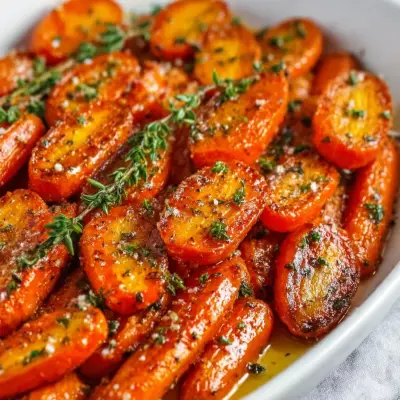 Honey Garlic Butter Roasted Carrots Recipe | Sweet & Savory Side Dish