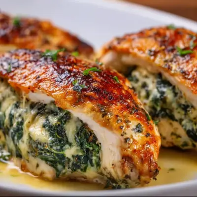 Easy Spinach Stuffed Chicken Breast Recipe | Healthy & Delicious Dinner Idea
