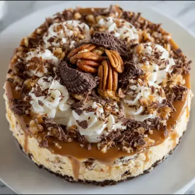 No-Bake German Chocolate Cheesecake Recipe | Easy & Decadent Dessert