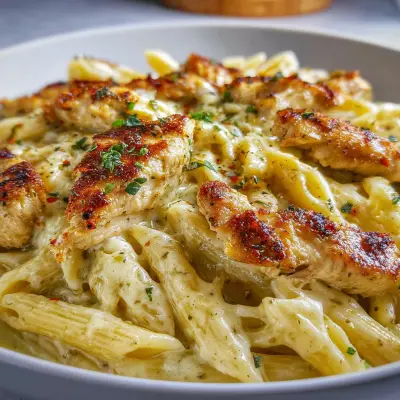 Creamy Garlic Parmesan Chicken Pasta Recipe | Easy & Delicious Dinner