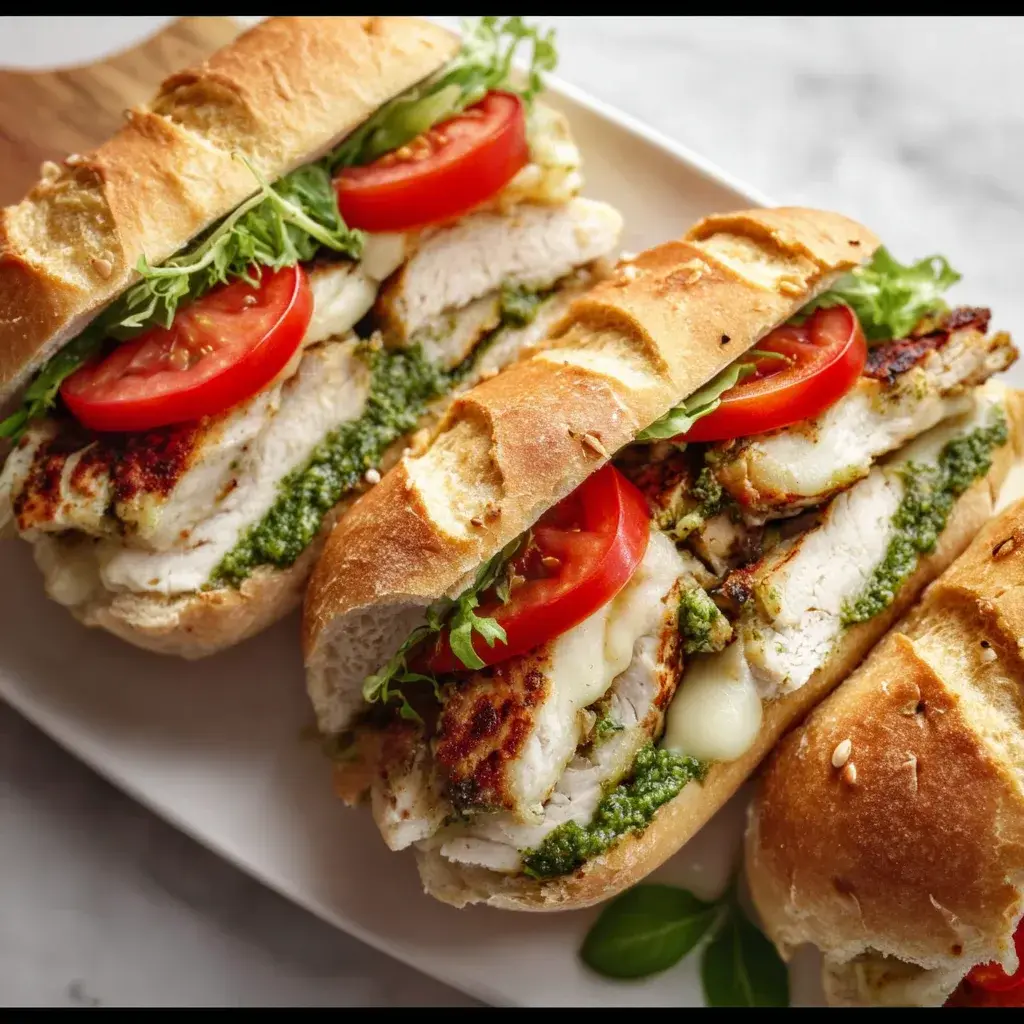 Delicious Chicken Pesto Sandwiches Recipe | Easy & Flavorful Meal Idea