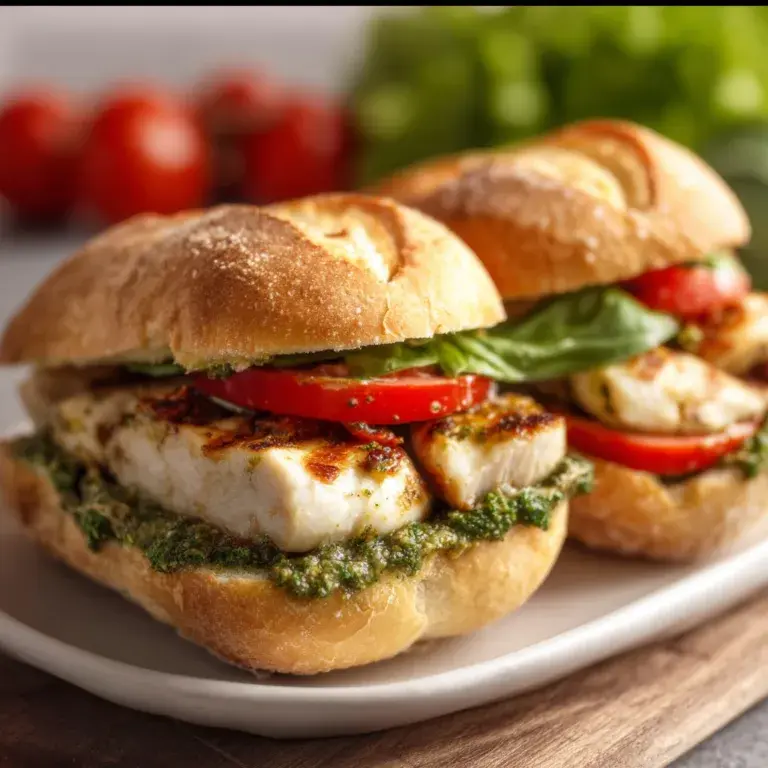 Delicious Chicken Pesto Sandwiches Recipe | Easy & Flavorful Meal Idea