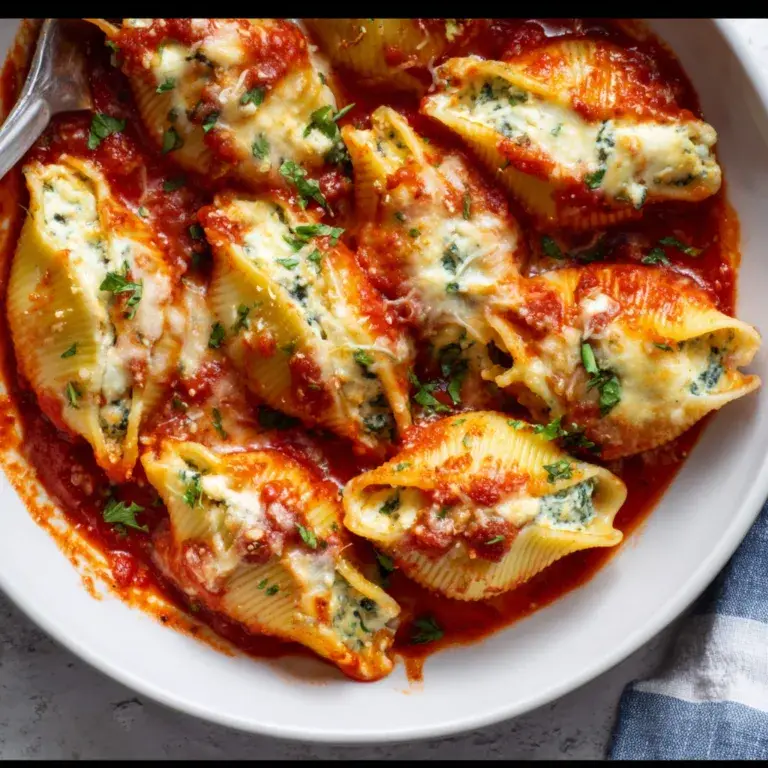 Delicious Ricotta Stuffed Shells Recipe | Easy Baked Pasta Dish