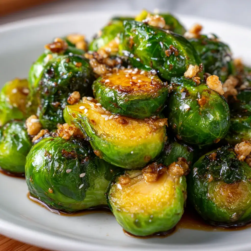 Delicious Teriyaki Glazed Brussels Sprouts Recipe – Sweet & Savory Side Dish
