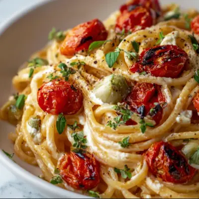 Roasted Tomato and Garlic Ricotta Pasta Recipe | Creamy & Flavorful Dinner Idea