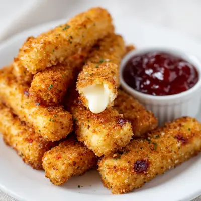 Homemade Crispy Mozzarella Sticks Recipe | Easy & Delicious Snack Idea
