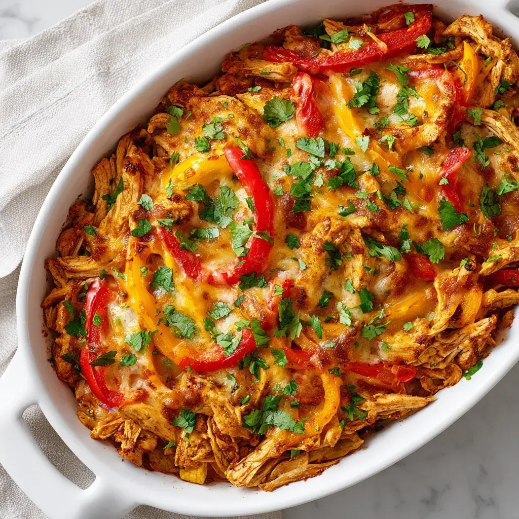 Easy Chicken Fajita Casserole Recipe | Delicious & Healthy Dinner Idea