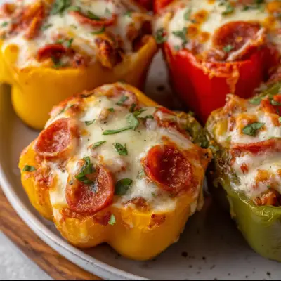 Creamy Pizza Stuffed Peppers Recipe | Delicious & Easy Stuffed Peppers