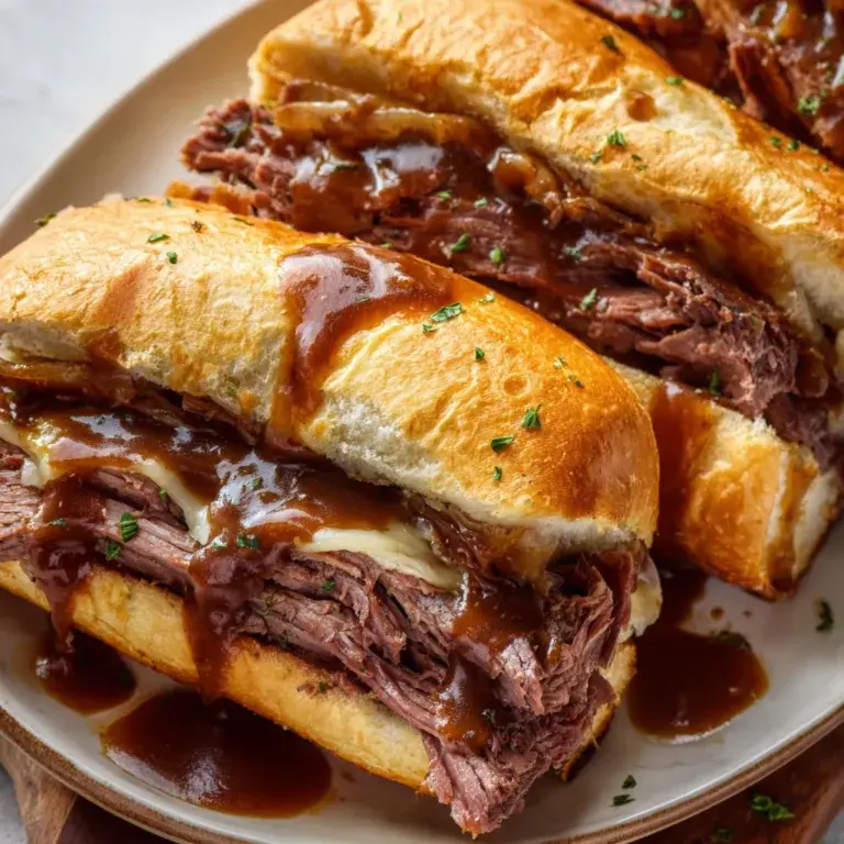 Easy Slow Cooker French Dip Sandwiches Recipe | Tender & Savory Meals