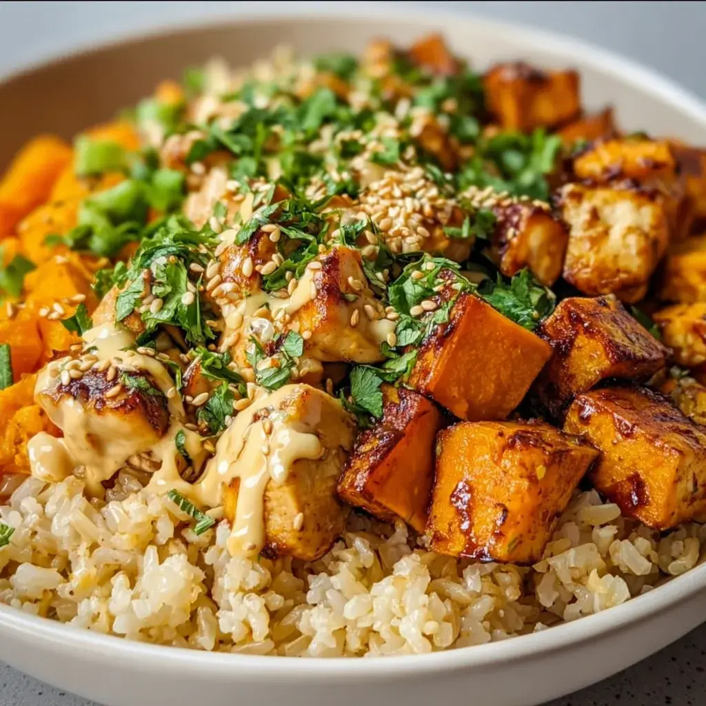Healthy Chicken & Sweet Potato Rice Bowl Recipe | Easy & Nutritious Meal