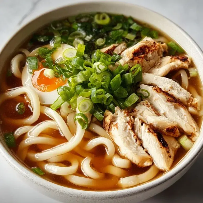 Hearty Chicken Udon Soup Recipe | Easy & Delicious Japanese Noodle Soup
