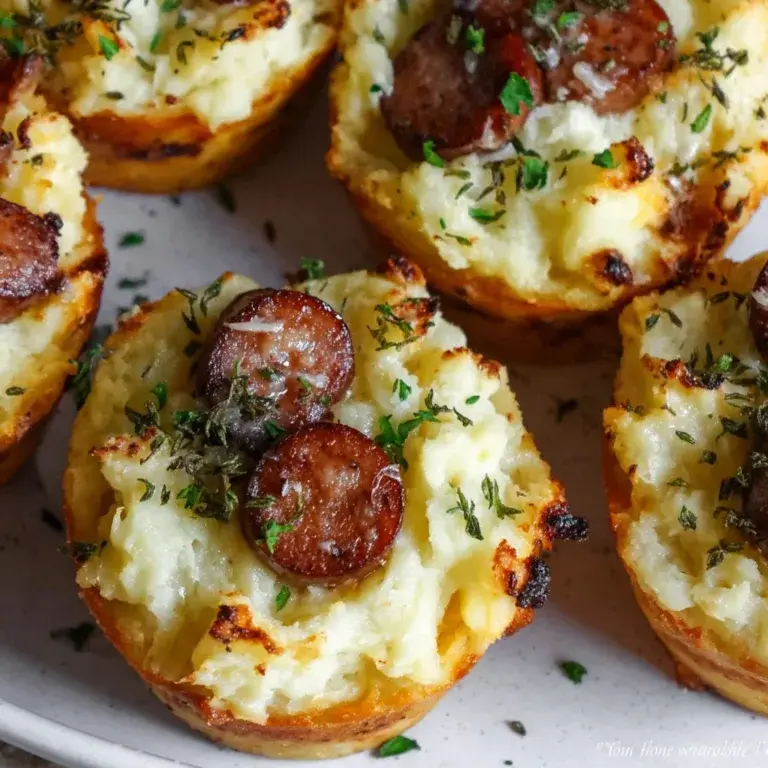 Delicious Irish Bangers & Mash Cups Recipe | Easy Traditional Irish Meal