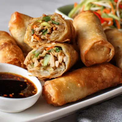 Crispy Homemade Chicken Spring Rolls Recipe | Easy & Delicious Appetizer
