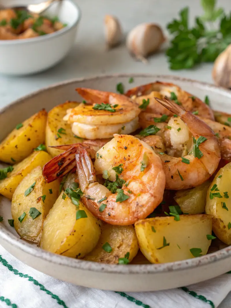 Garlic Shrimp and Potatoes