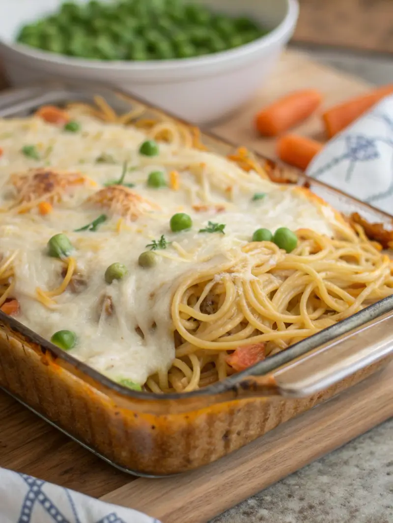 CREAM CHEESE SPAGHETTI CASSEROLE
