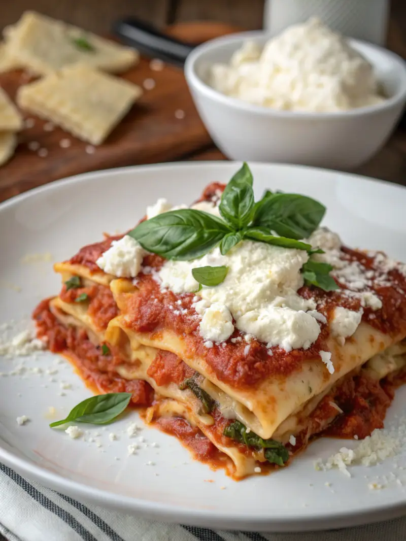Lasagna with Ricotta