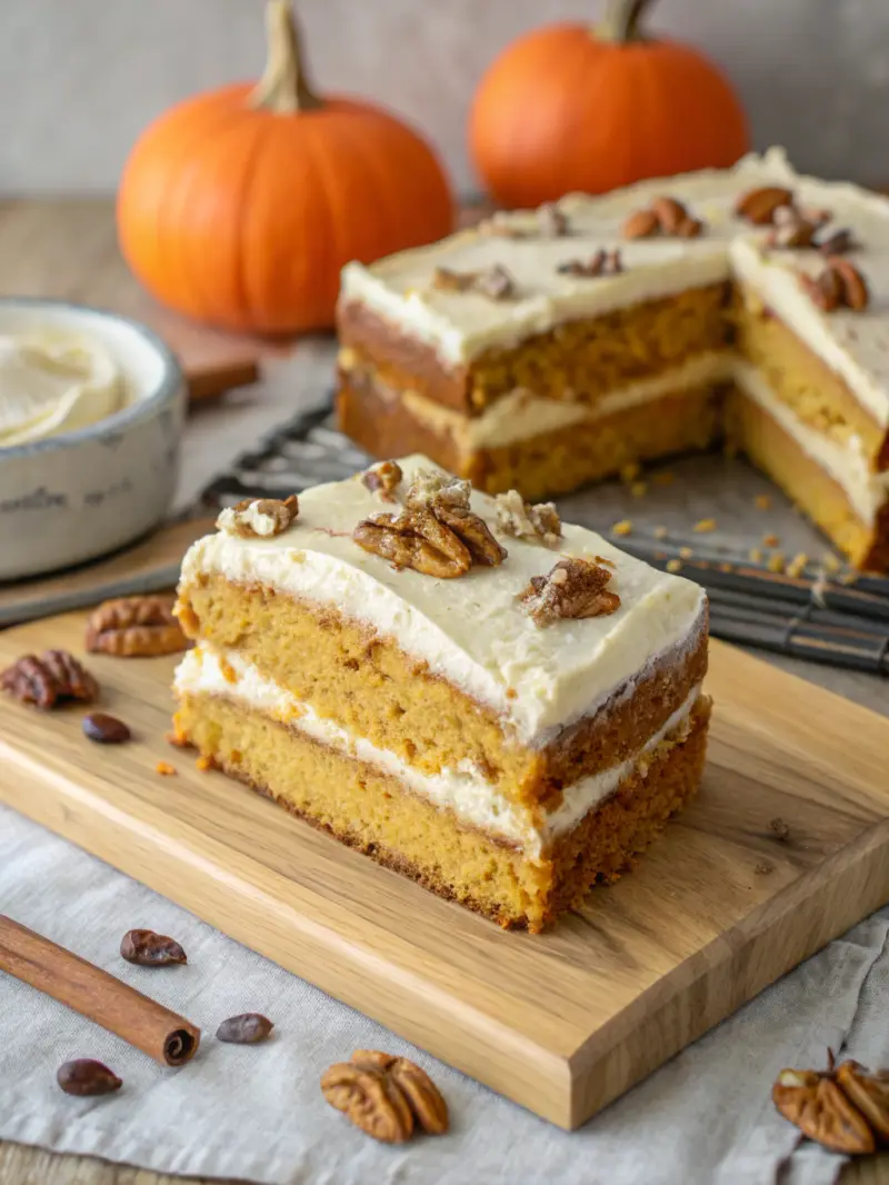 Pumpkin Cream Cheese Coffee Cake