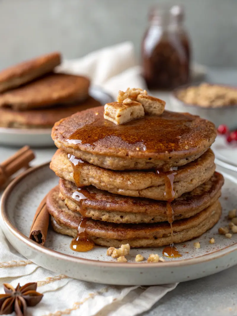 Fluffy Gingerbread Pancakes