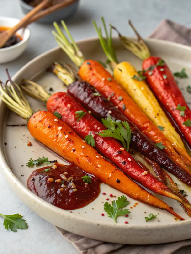 Gochujang Roasted Root Veg