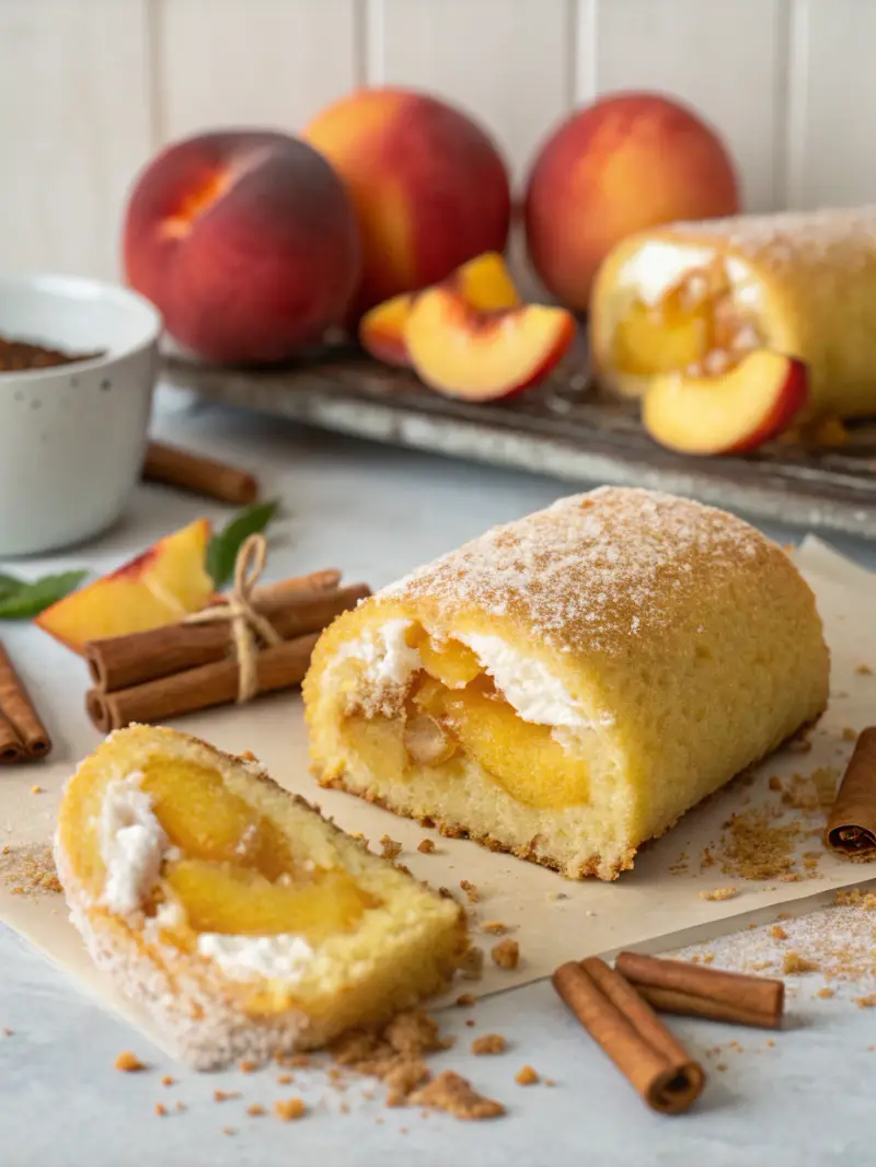 Peach Cobbler Cake Twinkies
