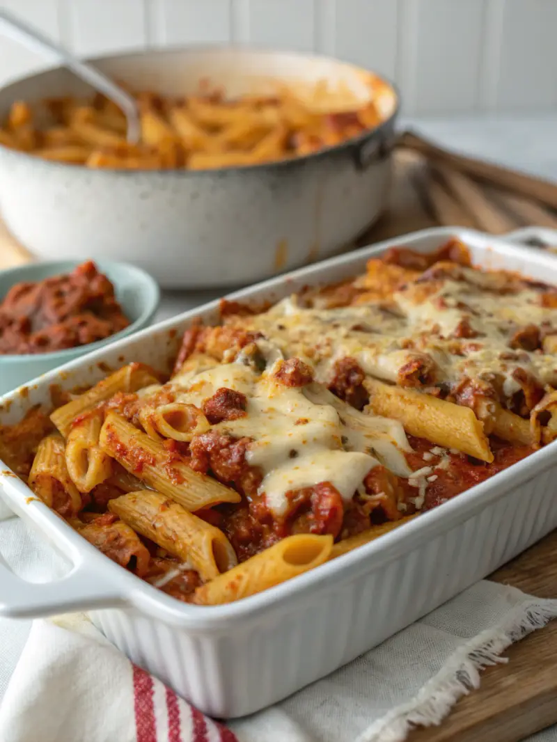 Baked Mostaccioli