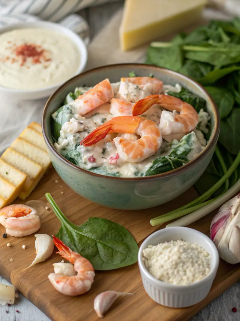Shrimp and Crab Spinach Dip