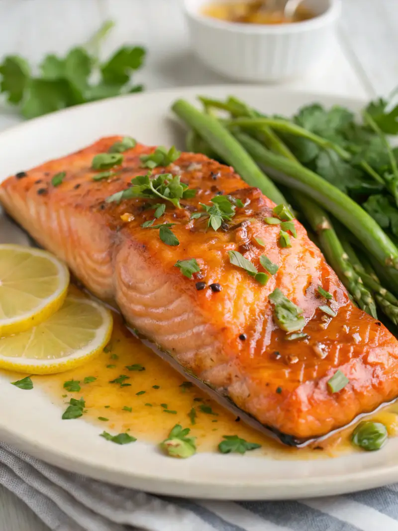 Salmon with a Ginger Glaze ingredients