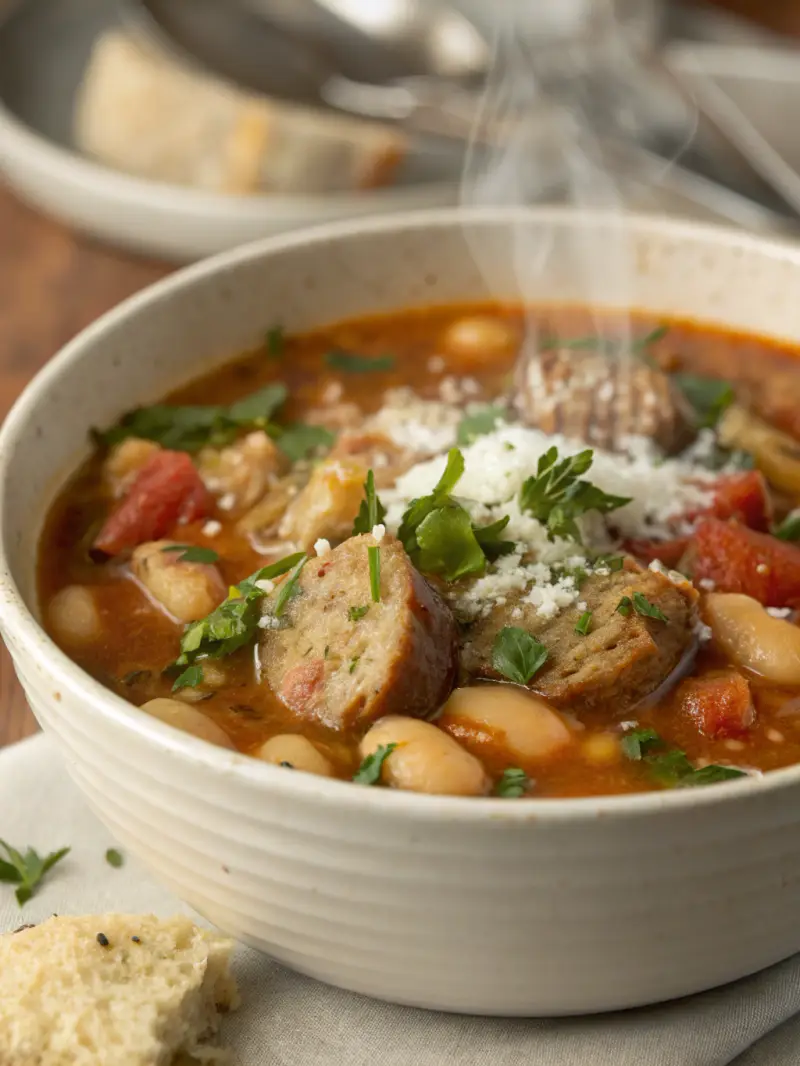 italian sausage and bean soup