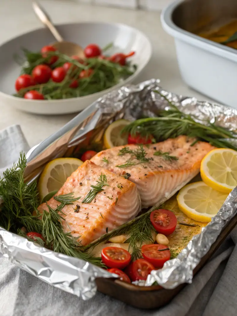Salmon Baked in Foil