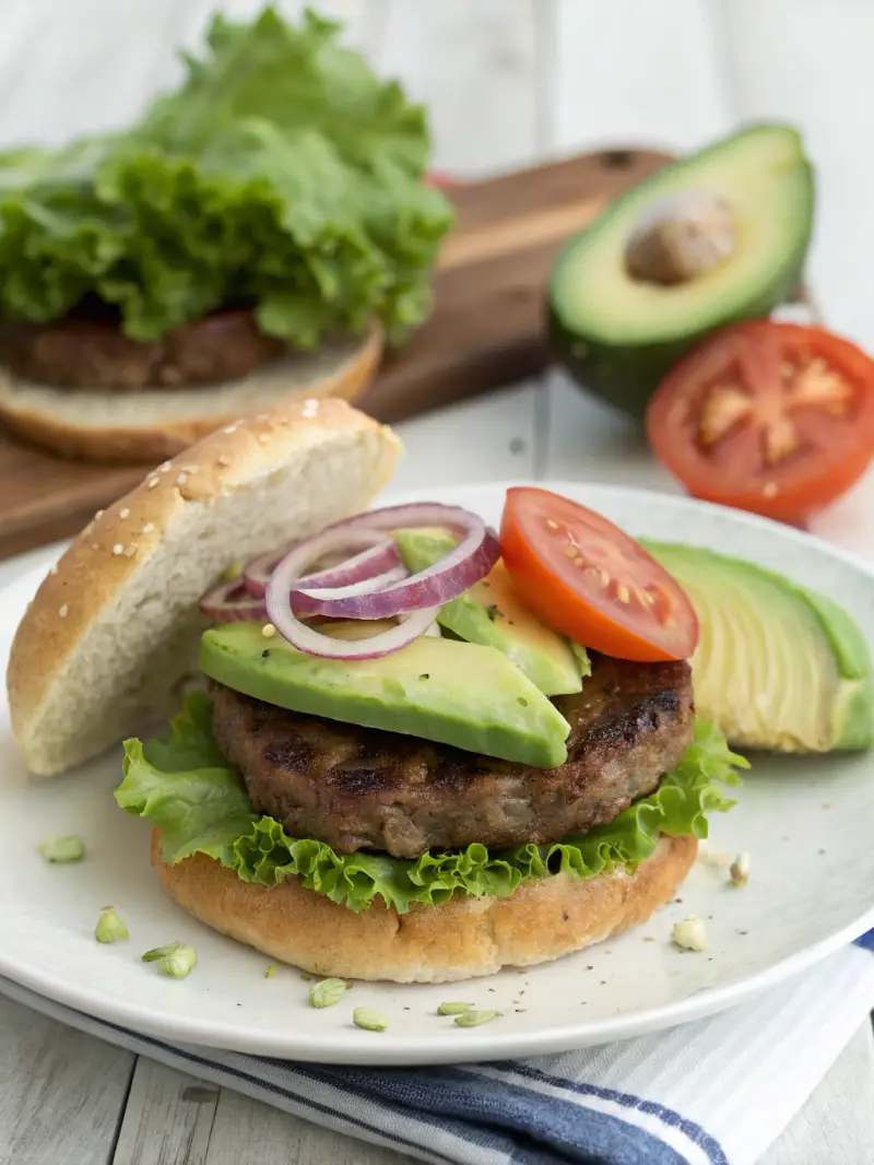 Gluten-Free Hamburger ingredients