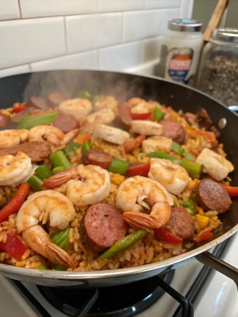 Shrimp and Sausage Jambalaya