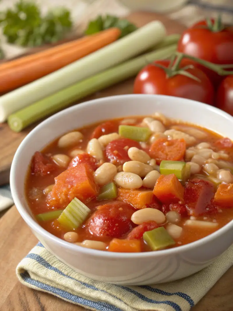 tomato and white bean soup